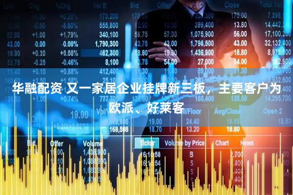 华融配资 又一家居企业挂牌新三板，主要客户为欧派、好莱客