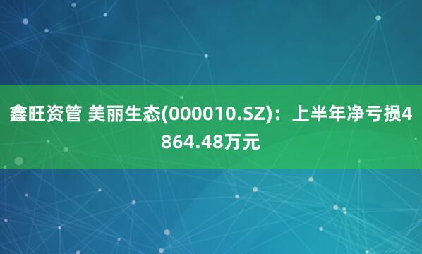 鑫旺资管 美丽生态(000010.SZ)：上半年净亏损4864.48万元