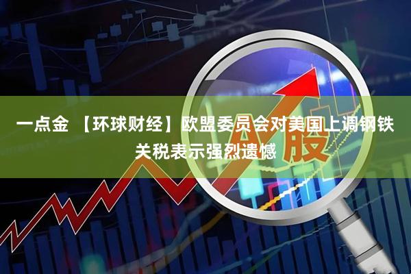 一点金 【环球财经】欧盟委员会对美国上调钢铁关税表示强烈遗憾
